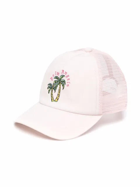 Palm Angels Kids palm tree logo-embroidered cap