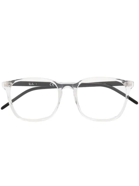 Ray-Ban transparent square-frame eyeglasses