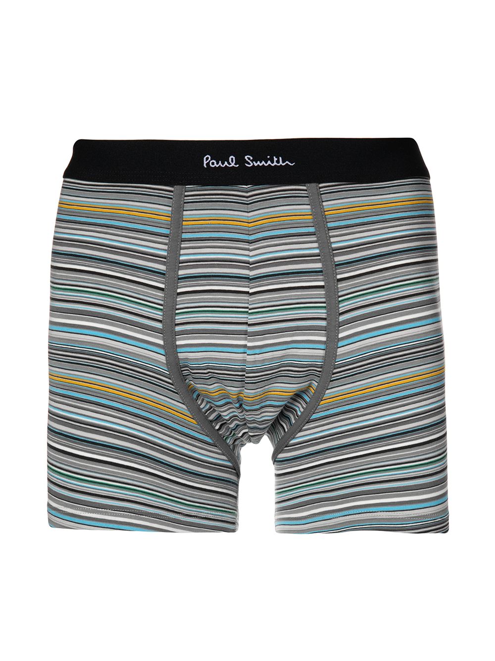 Shop Paul Smith Stripe-print Boxers In Grey