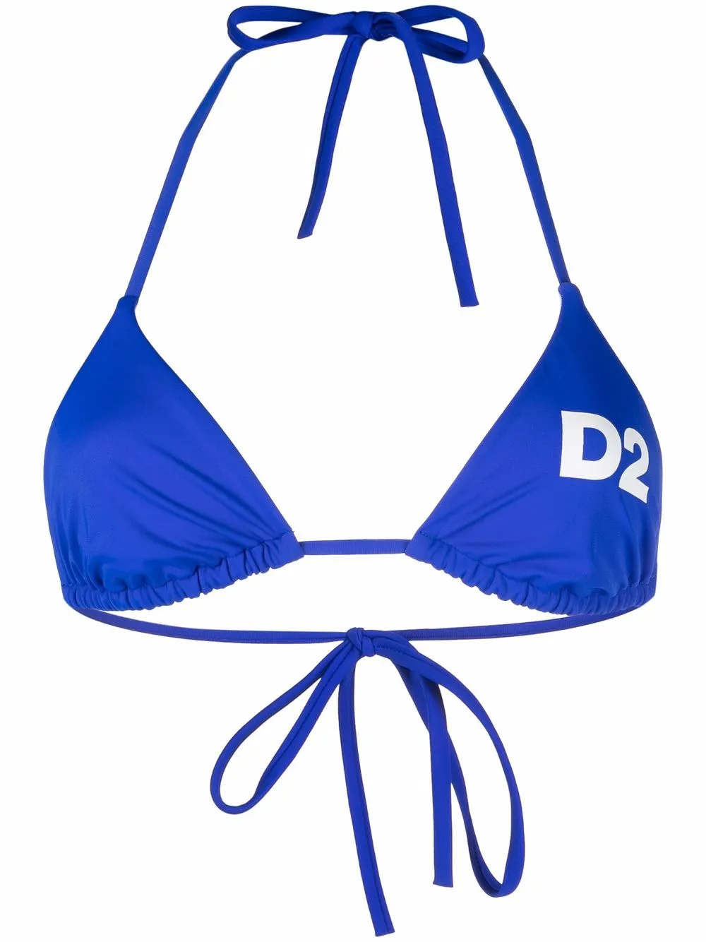 

Dsquared2 D2 triangle-cup bikini top - Blue