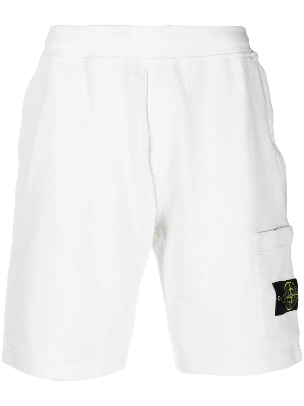 

Stone Island Compass-patch track shorts - White