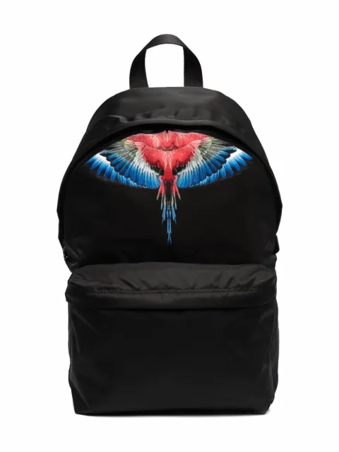 Marcelo Burlon County Of Milan Kids شنطة ظهر بسحاب وطبعة جرافيك
