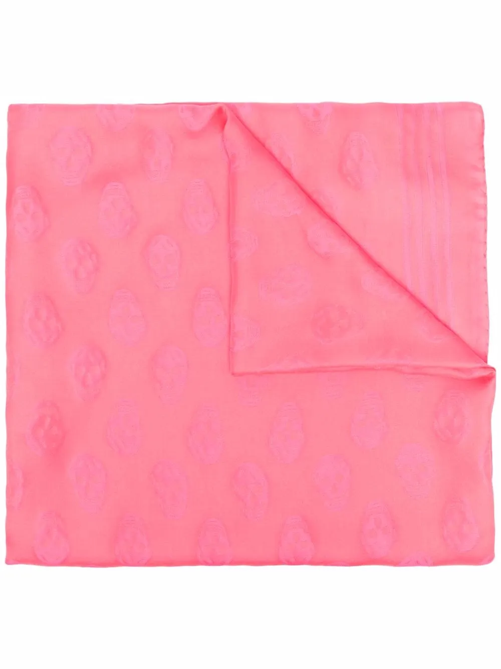 Alexander McQueen mascada con calavera estampada - Rosado