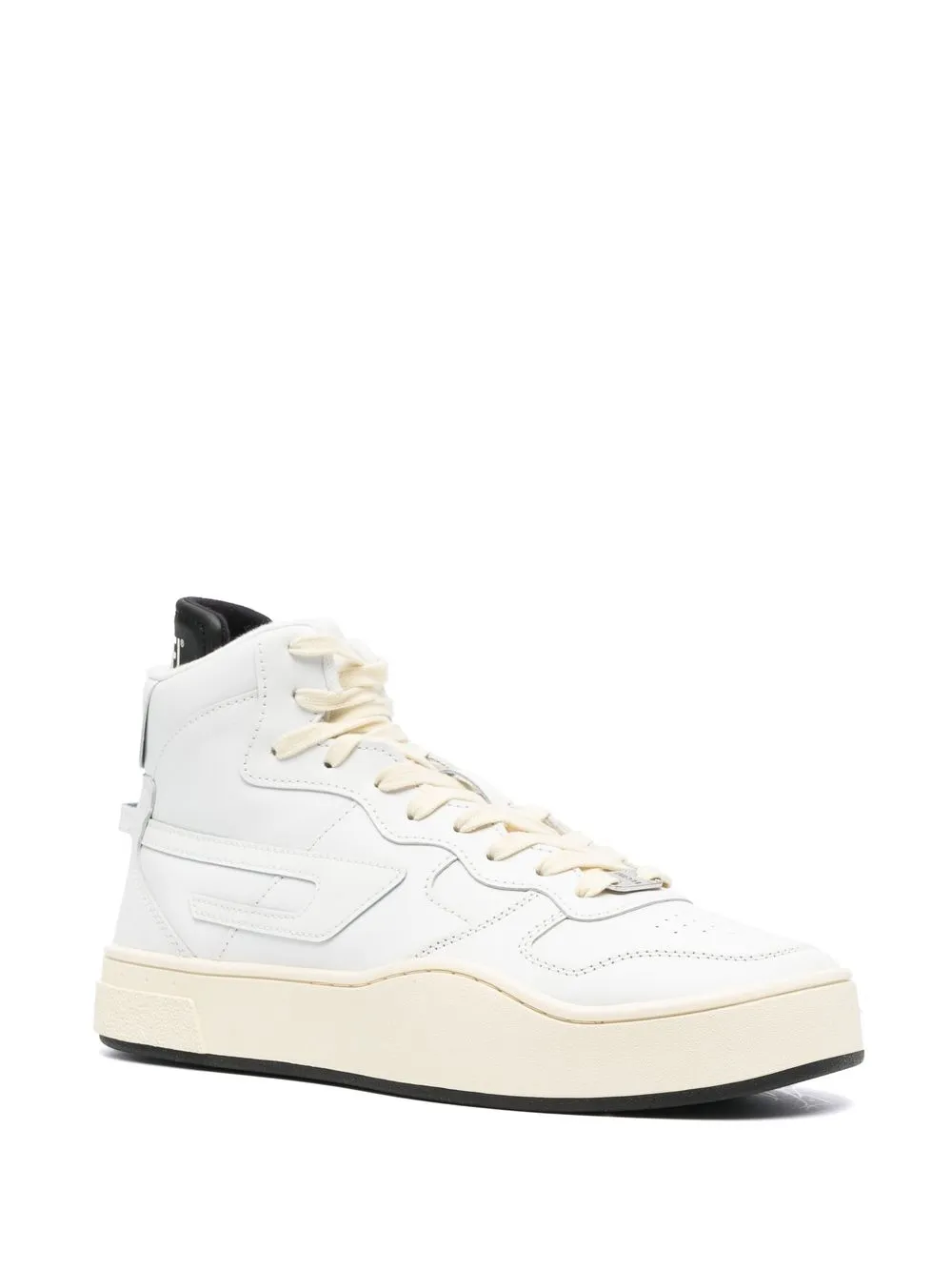 Diesel Sneakers met logopatch - Wit