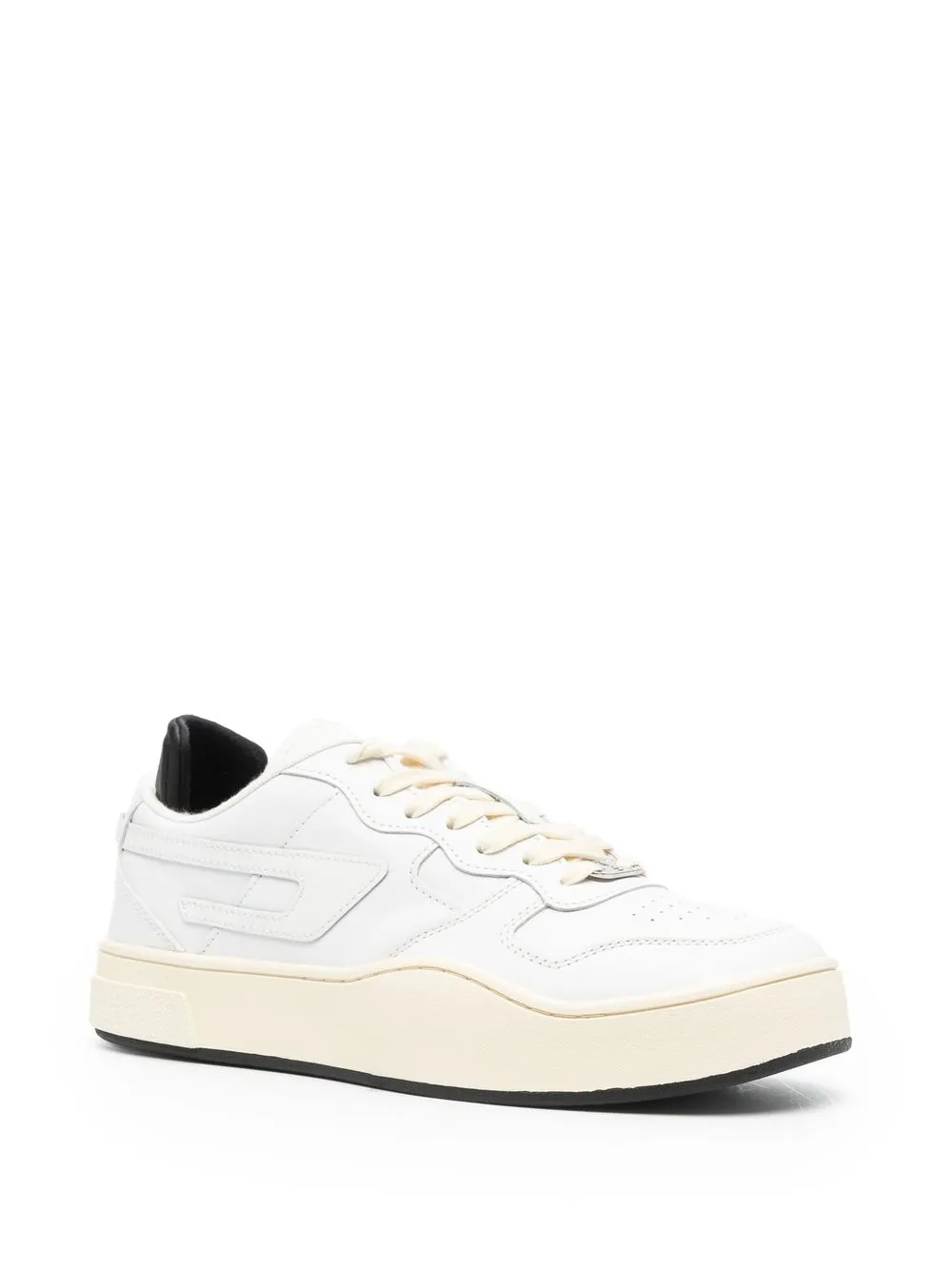Diesel Sneakers met logopatch - Wit