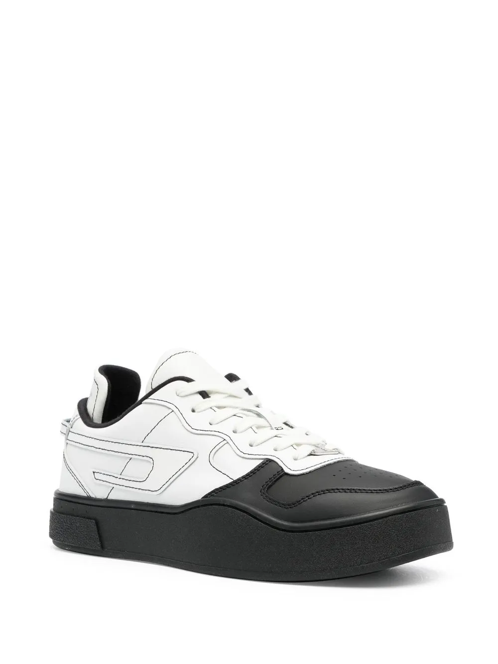 image 2 of diesel 双色logo细节高帮运动鞋