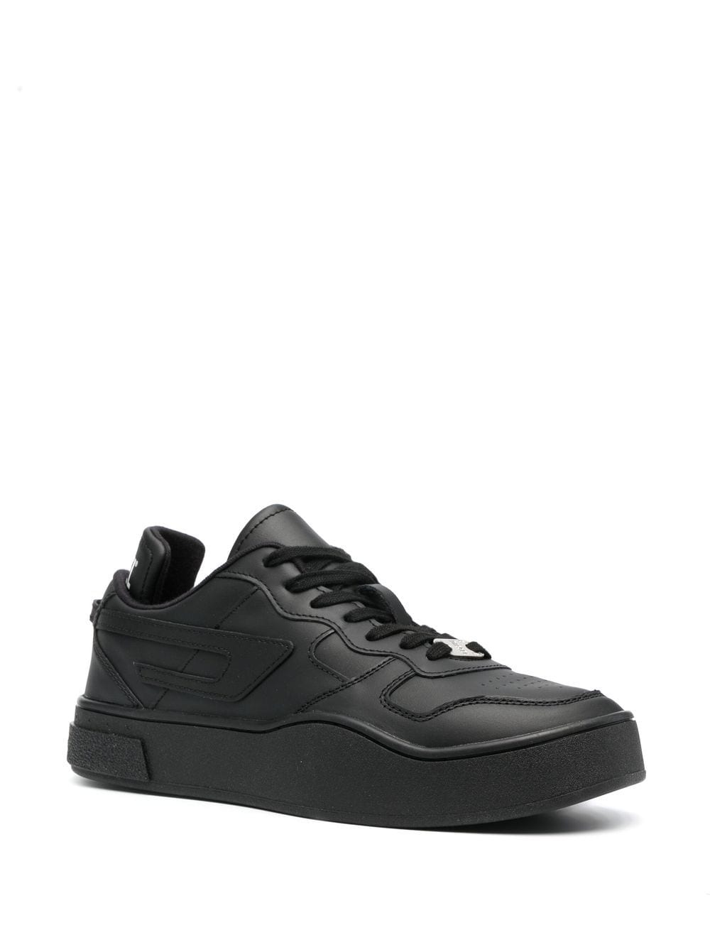 Diesel Sneakers met logopatch - Zwart