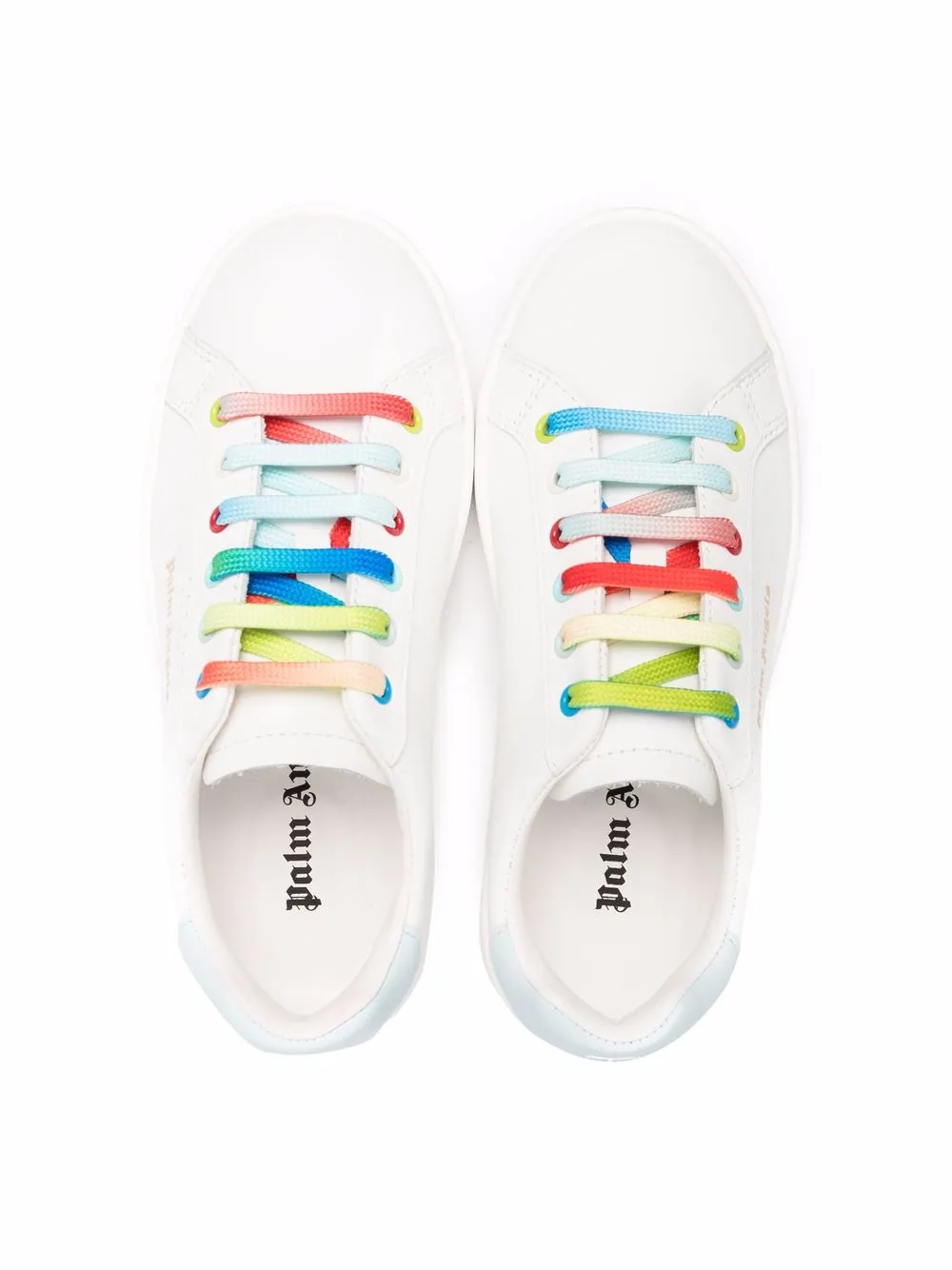  Palm Angels Kids Sneakers Mit Logo Print   Weiß 