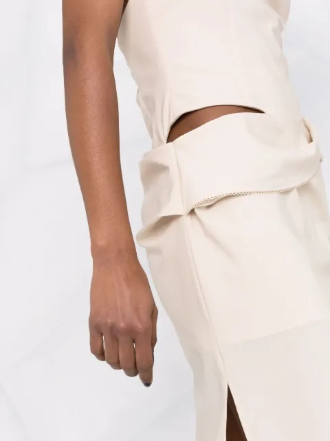 Jacquemus La Robe Hielo asymmetric dress 221DR0111021 - 2