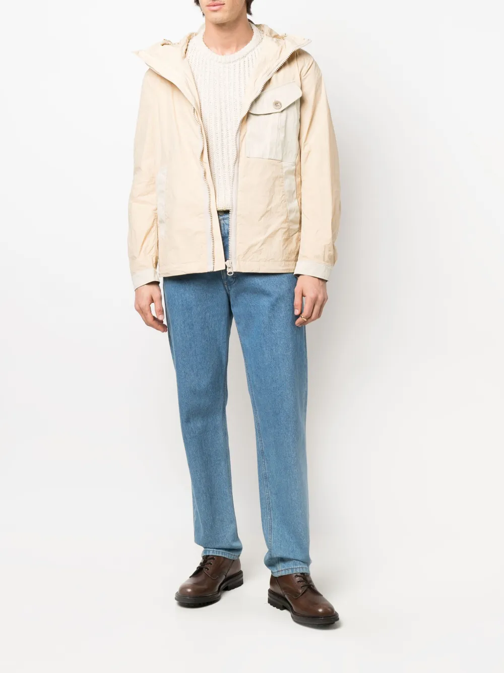 Ten C Jack met capuchon - Beige