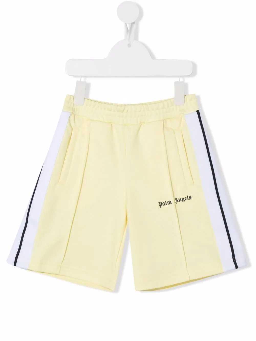 

Palm Angels Kids logo-print cotton track shorts - Yellow