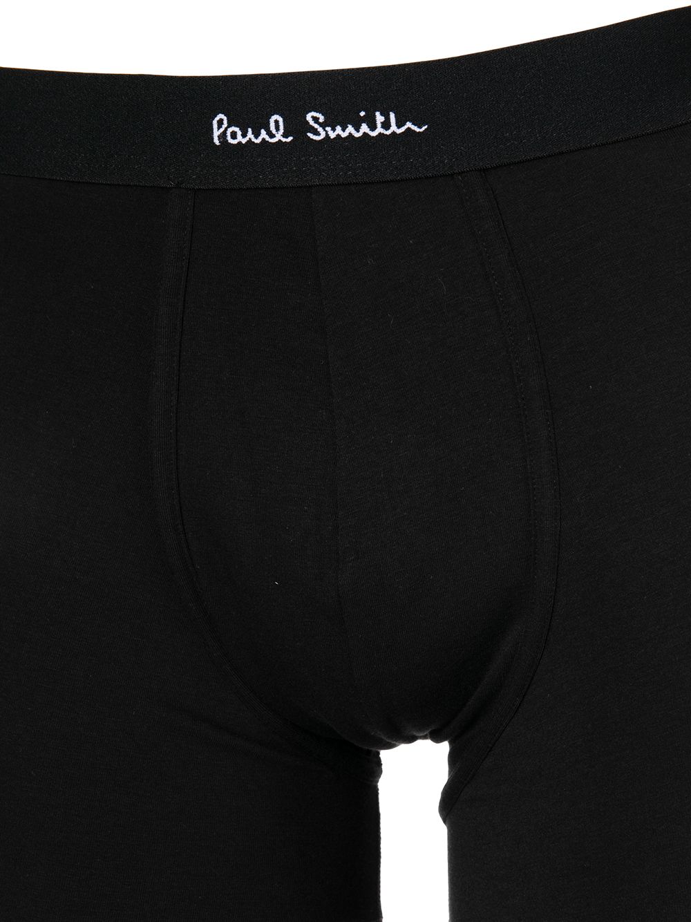 Shop Paul Smith Three-pack Logo-waistband Boxers In Black