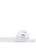 adidas Adilette logo-strap slides - White
