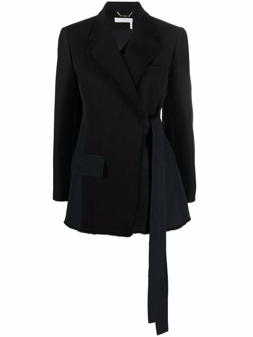 

Chloé blazer con diseño cruzado - Negro