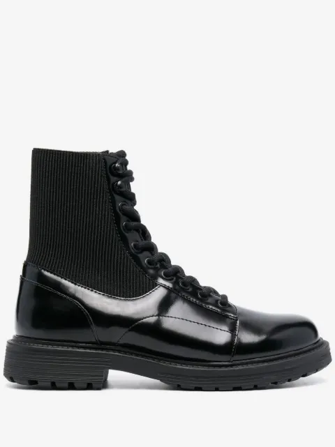 Diesel D-Alabhama panelled ankle boots