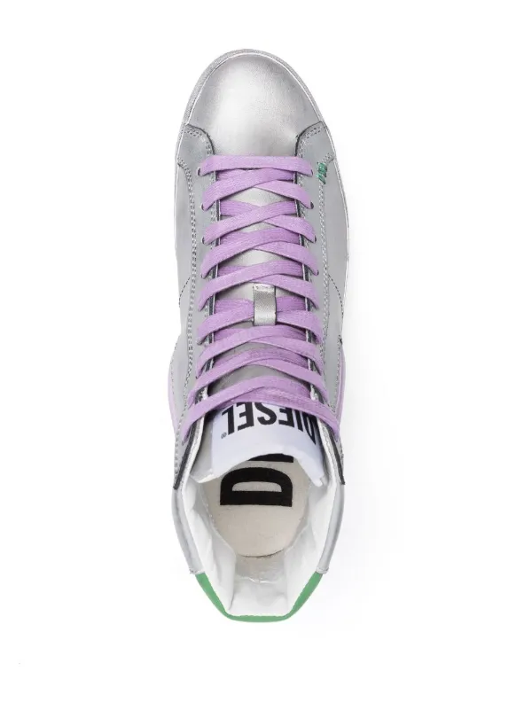 Diesel distressed-finish high-top 