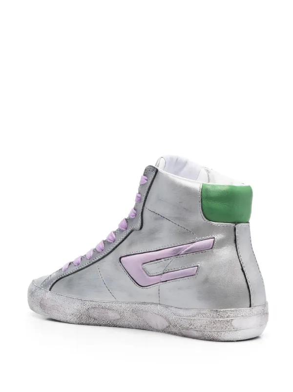 Diesel distressed-finish high-top 
