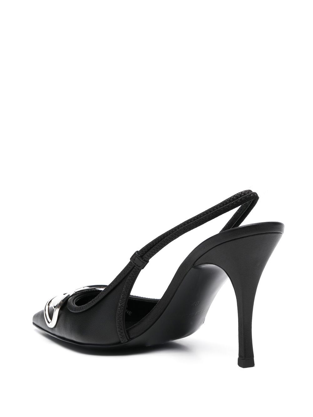 Diesel D-Venus 80mm leather slingback pumps Women