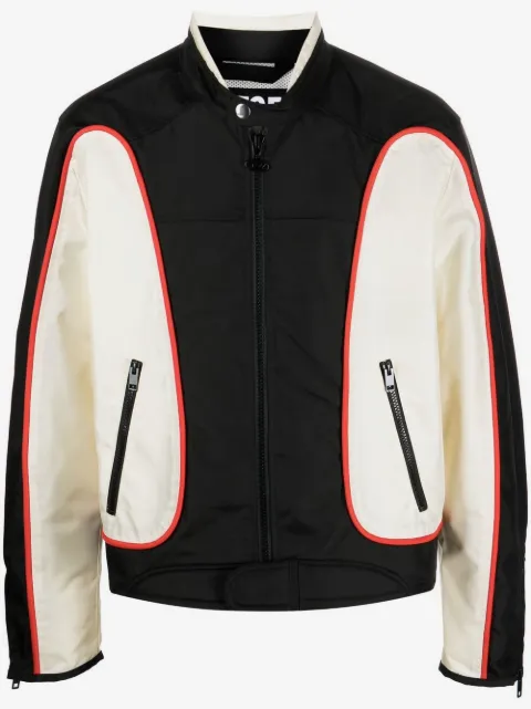 Diesel J-Blink colour-block biker jacket