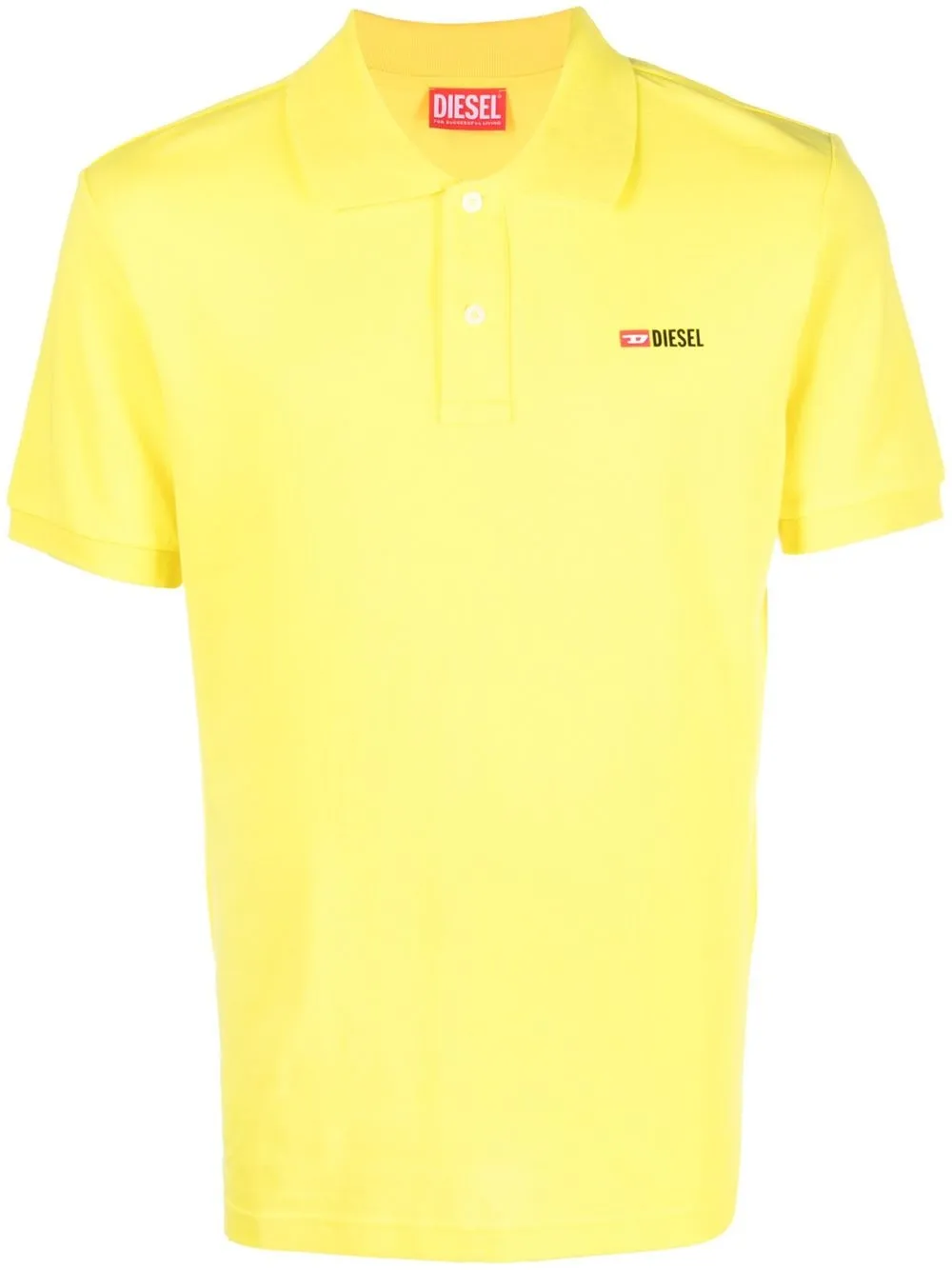 

Diesel logo-print polo shirt - Yellow