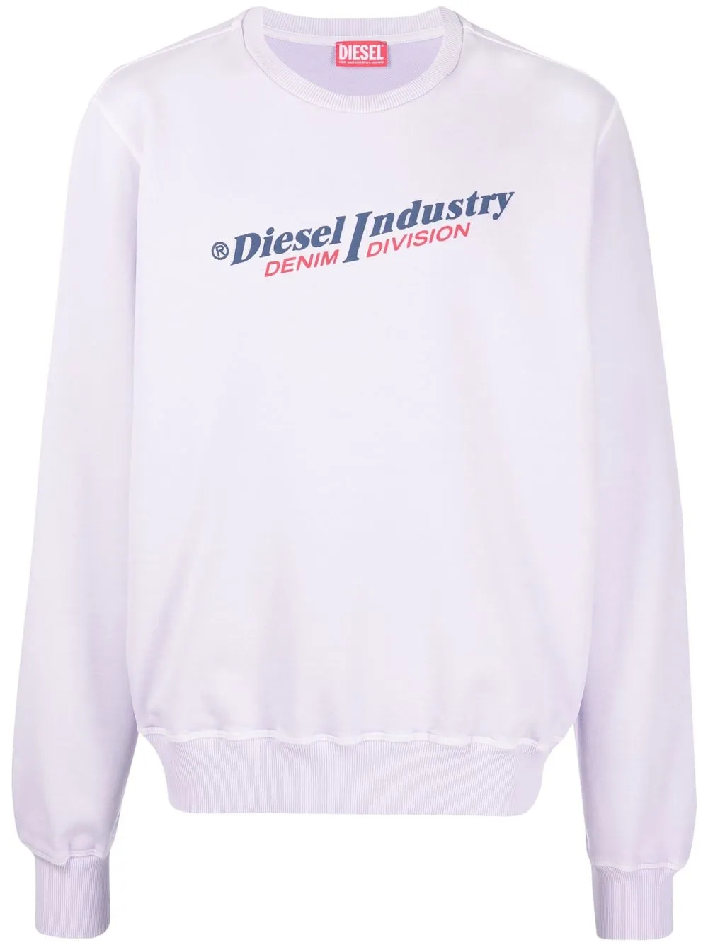 

Diesel logo-print cotton sweatshirt - Purple