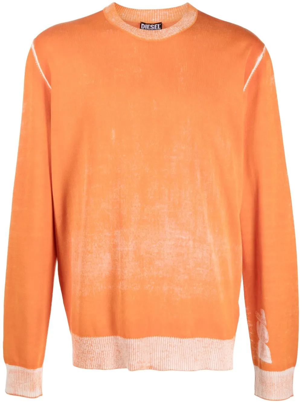 

Diesel K-Larence faded-effect jumper - Orange