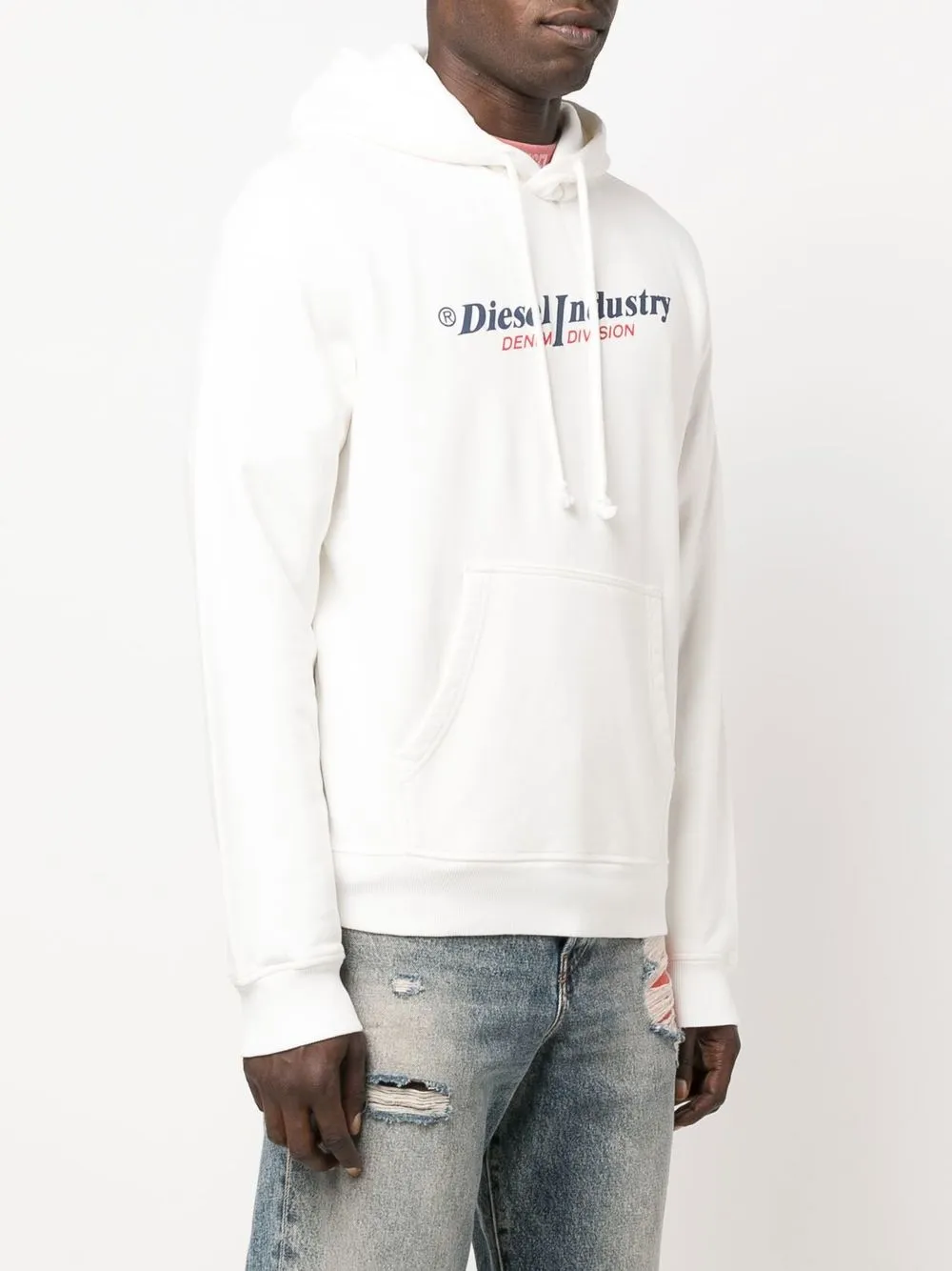  Diesel S Ginn Hood Ind Hoodie   Weiß 