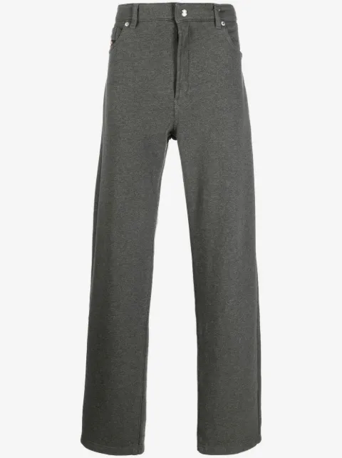 Diesel pantalon en coton à coupe droite
