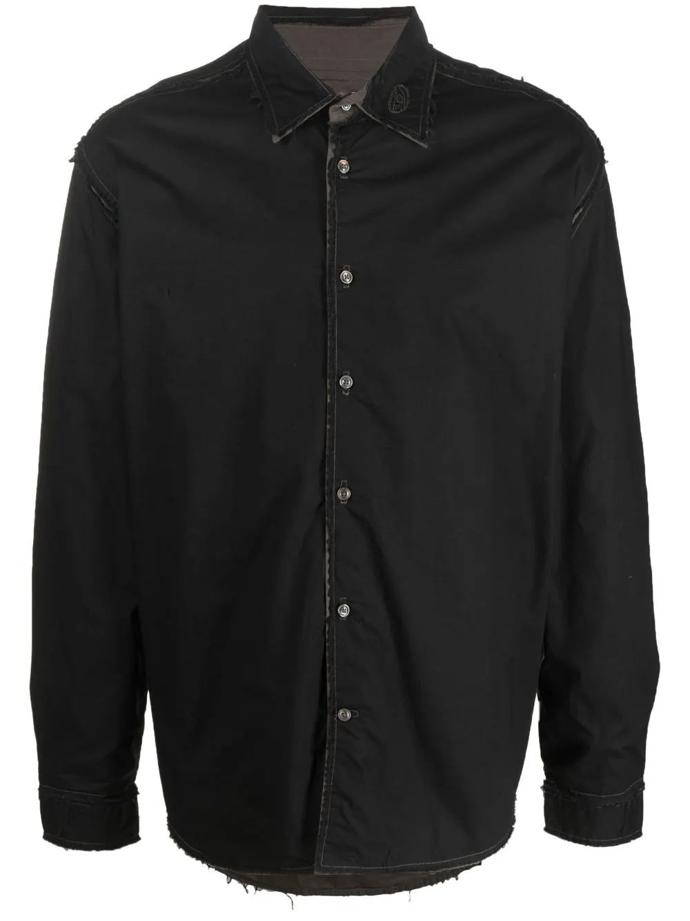 

Diesel distressed long-sleeve shirt - Black