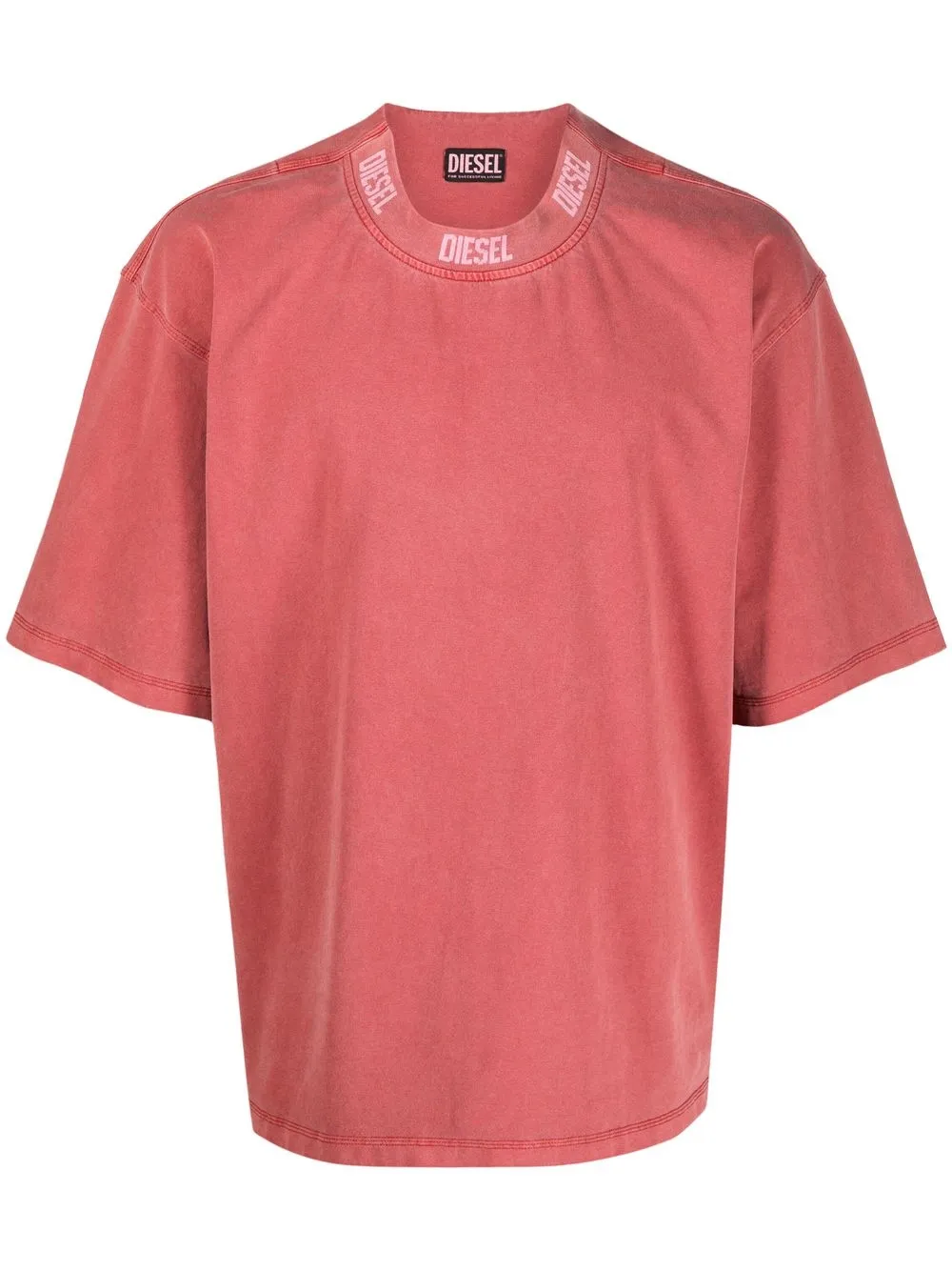 

Diesel logo crew-neck T-shirt - Red