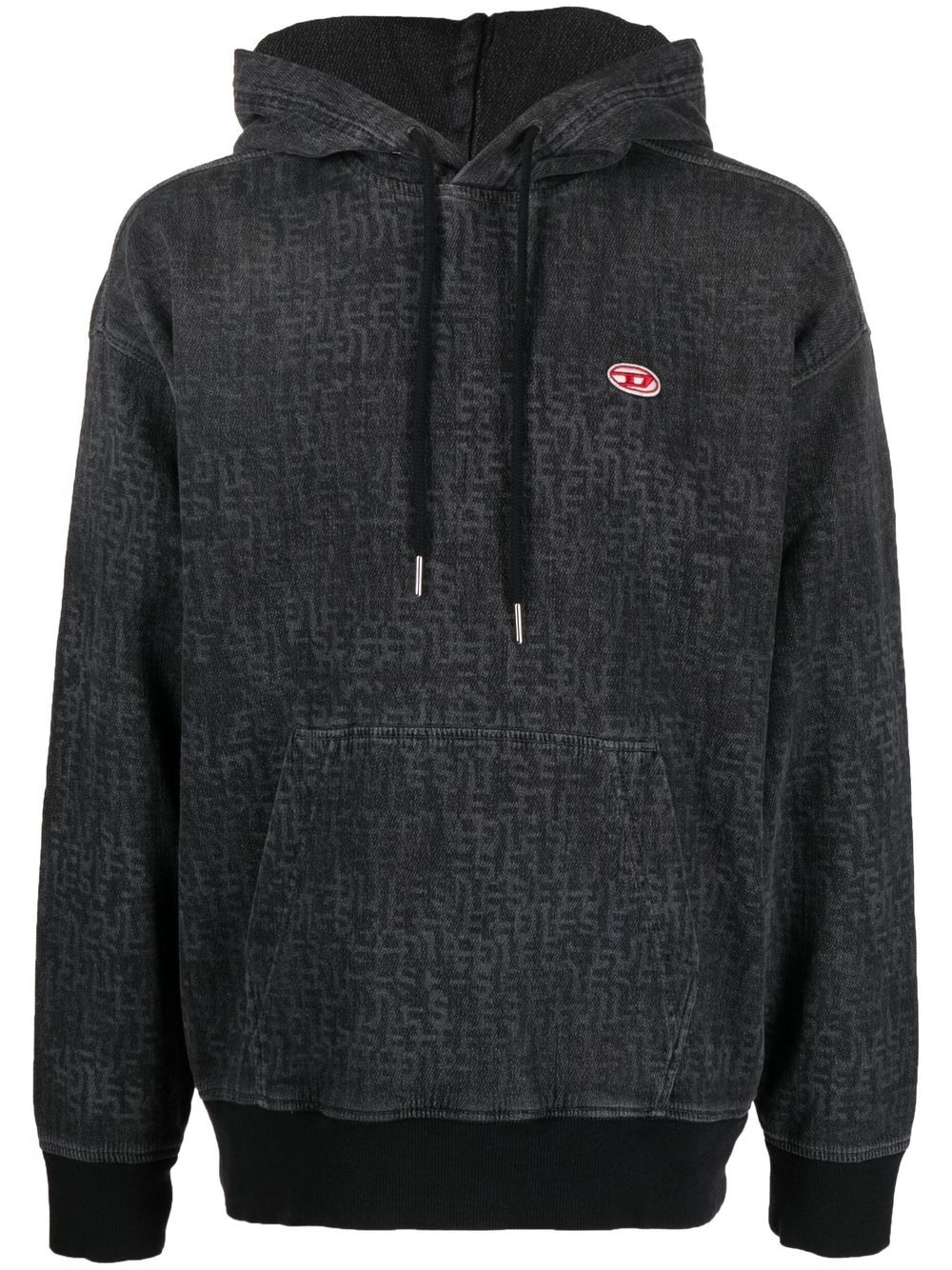 D-UM-RIB TRACK DENIM HOODIE