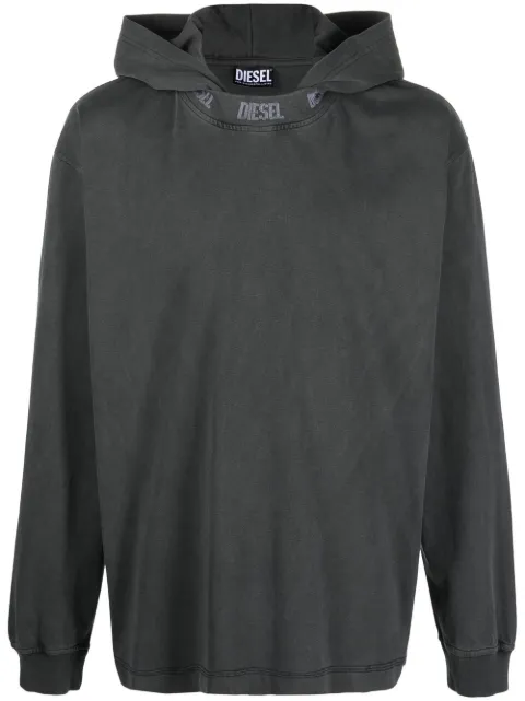 Diesel logo-print pullover hoodie