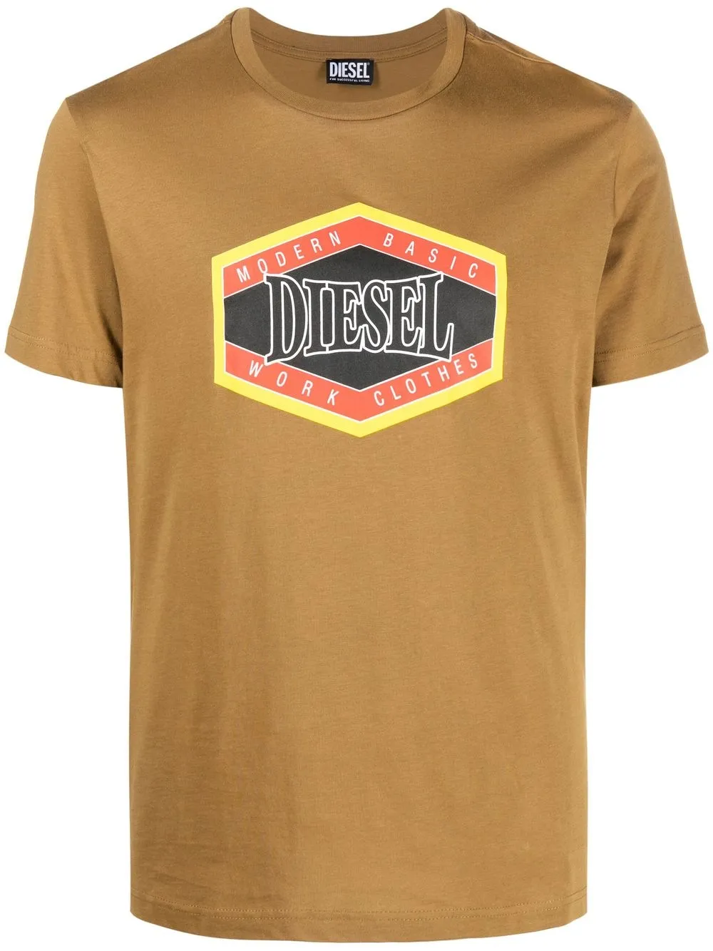 

Diesel logo-print short-sleeved T-shirt - Brown