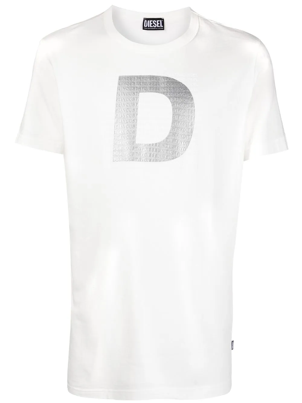 

Diesel logo-embossed crew-neck T-shirt - White