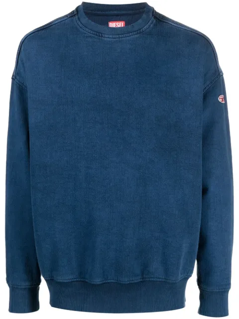 Diesel D-Krib Track denim sweatshirt