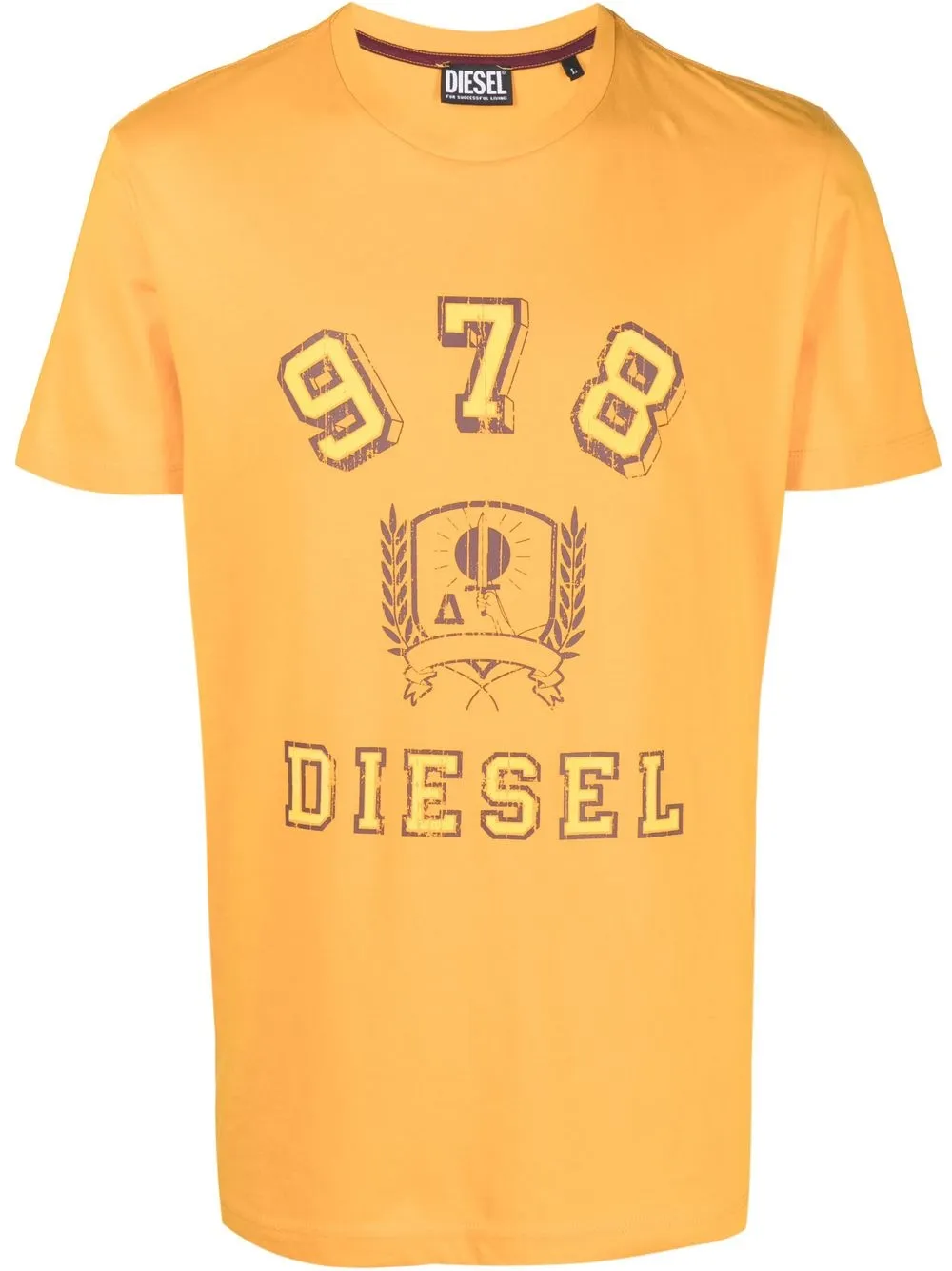 

Diesel graphic-print short-sleeve T-shirt - Orange