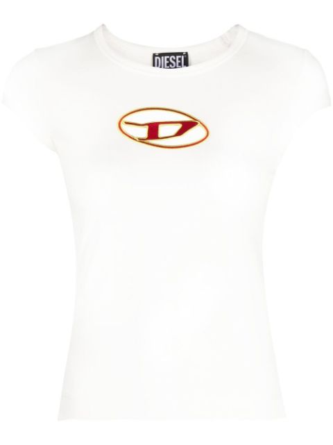 Diesel T-Angie cut-out logo T-shirt Women