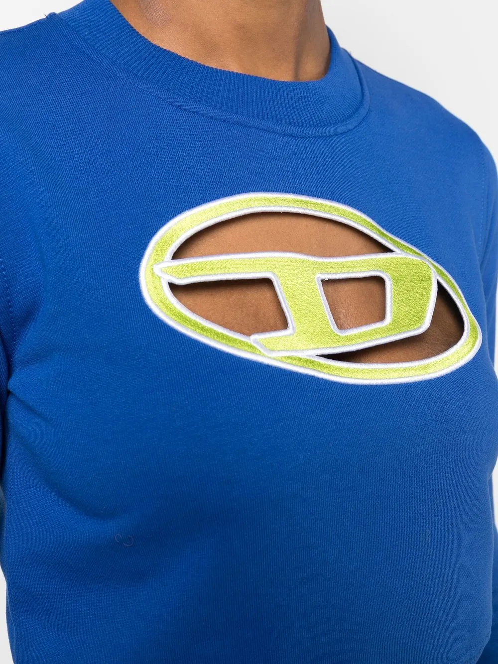 Diesel Cut outlogo Cropped Sweater Farfetch