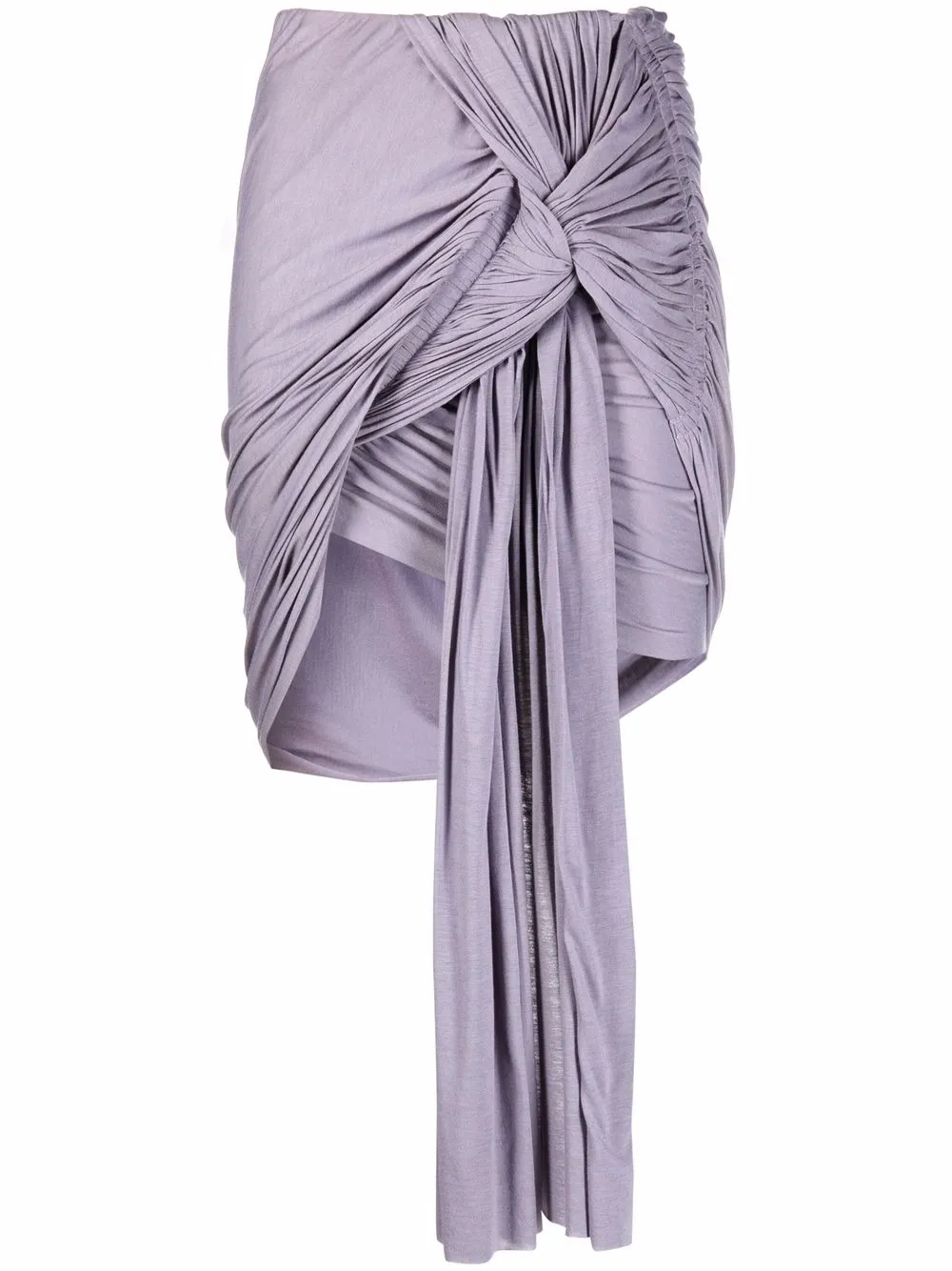 

Rick Owens Lilies falda drapeada con detalle de nudo - Morado