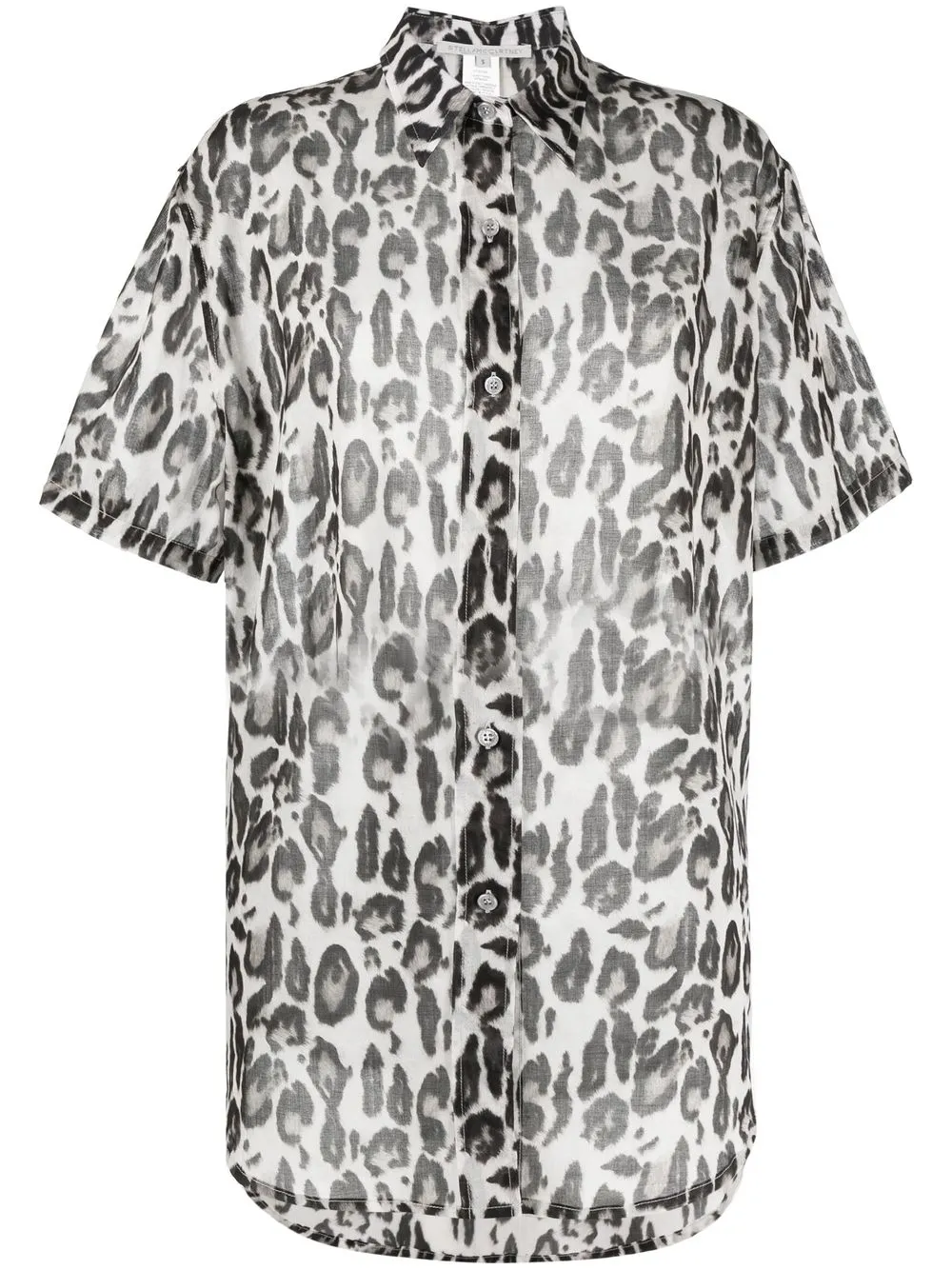 

Stella McCartney camisa con estampado de leopardo - Blanco