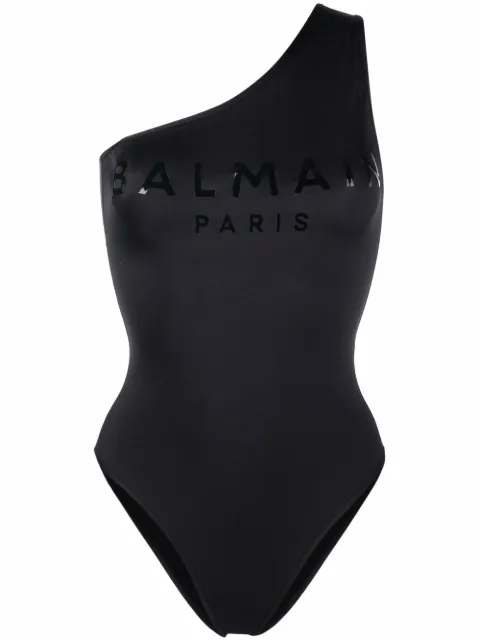 Balmain tonal logo-print swimsuit