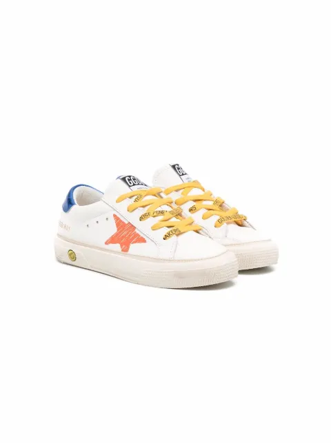 Golden Goose Kids star low top trainers