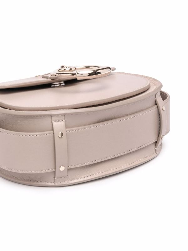Tess leather crossbody bag Chloé Beige in Leather - 35915480