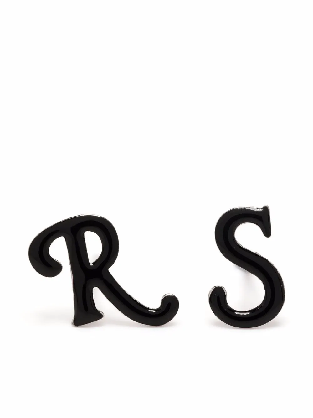 

Raf Simons aretes con letras del logo - Negro