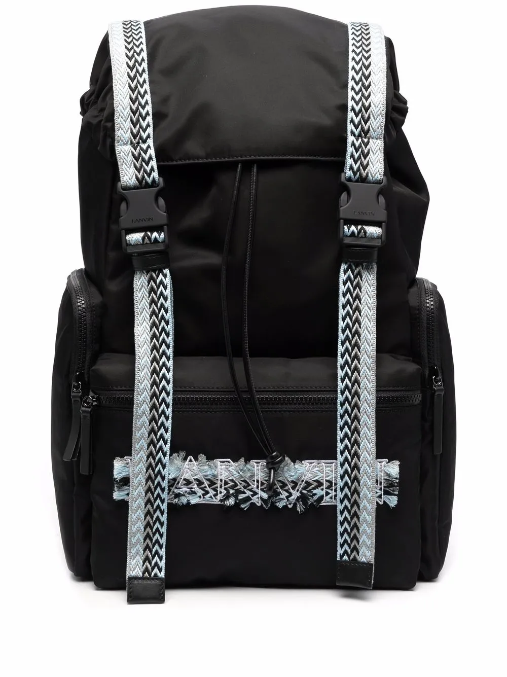 

Lanvin mochila con logo bordado - Negro