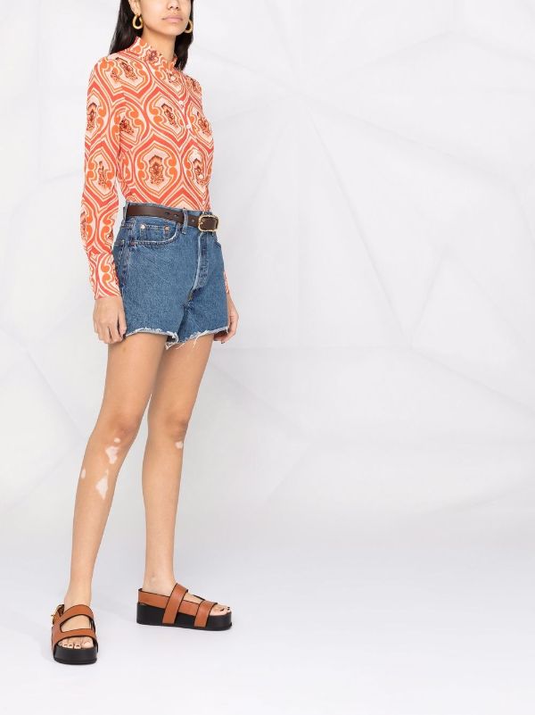 RE/DONE 90s high-waist Denim Shorts - Farfetch