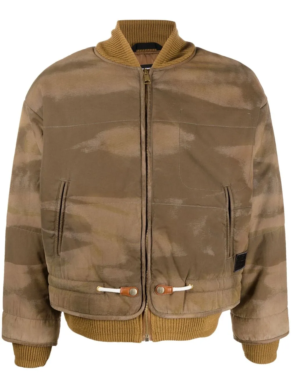 

Diesel padded zip-up bomber jacket - Green