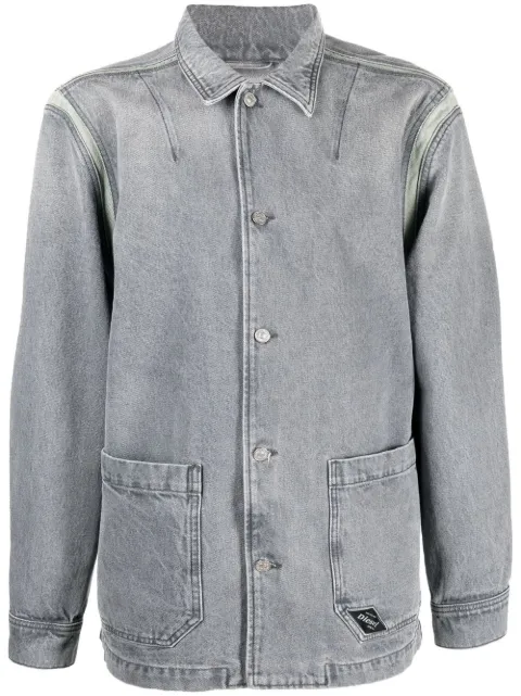 panelled denim jacket