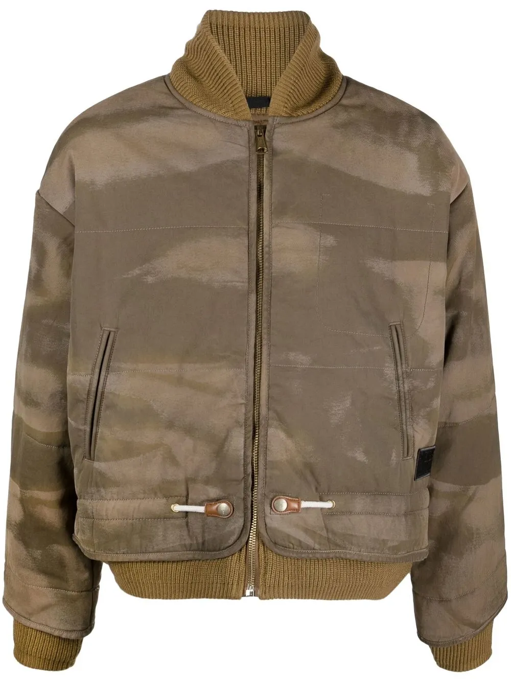 

Diesel chamarra bomber con estampado militar - Verde