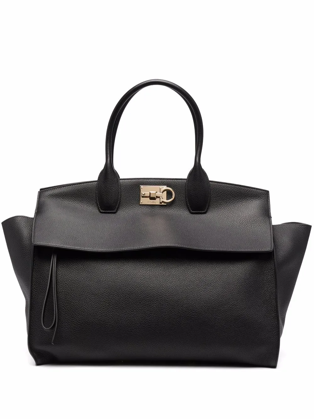 

Salvatore Ferragamo tote con broche Gancini - Negro